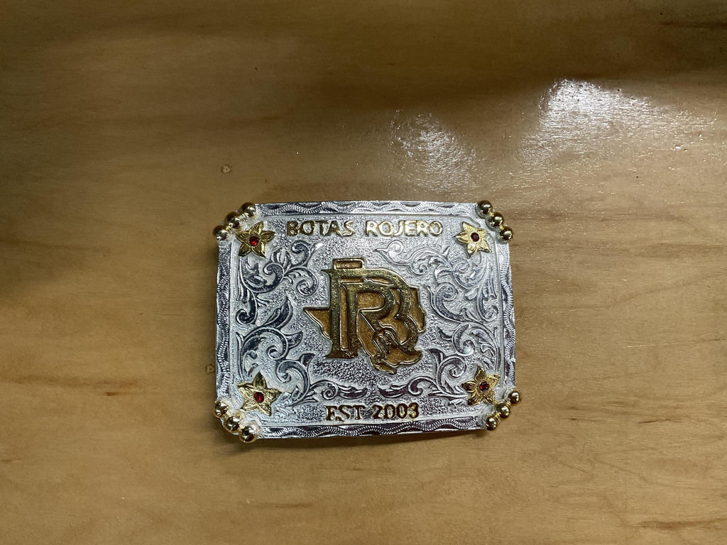 Botas Rojero Belt Buckle Silver/Red