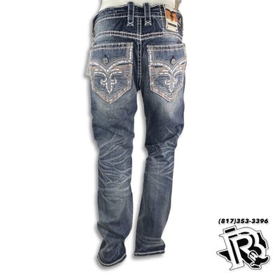 SLIM STRAIGHT | ROCK REVIVAL STONE WASH JEANS HARMON