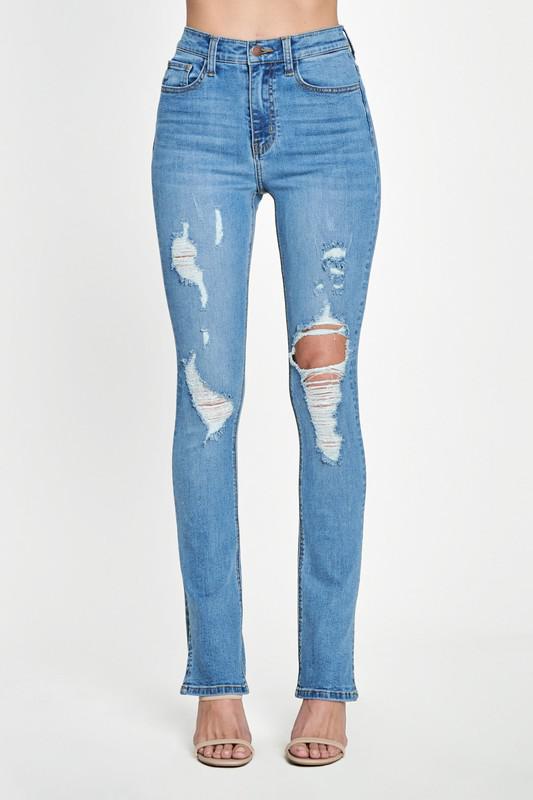 TOBI DISTRESSED JEANS