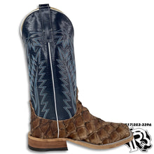 Load image into Gallery viewer, CHOCOLATE BIG BASS | ANDERSON BEAN FISH MEN WESTERN SQUARE TOE BOOT STYLE  #2013