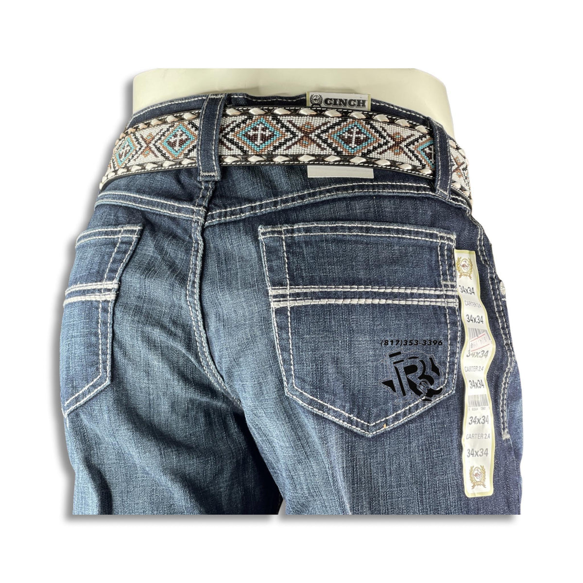 Kevin “ | CINCH MENS CATER 2.4 RINSE INDIGO JEANS MB71934005 