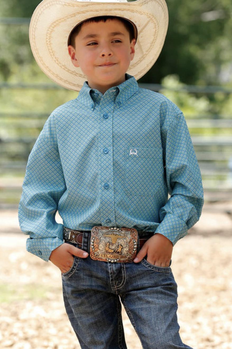 BOYS LONG SLEEVE PRINT ARENAFLEX BLUE |MTW7060280