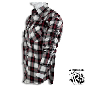 SQUARE PATTERN | MEN WESTERN WRANGLER SHIRT LONG SLEEVE