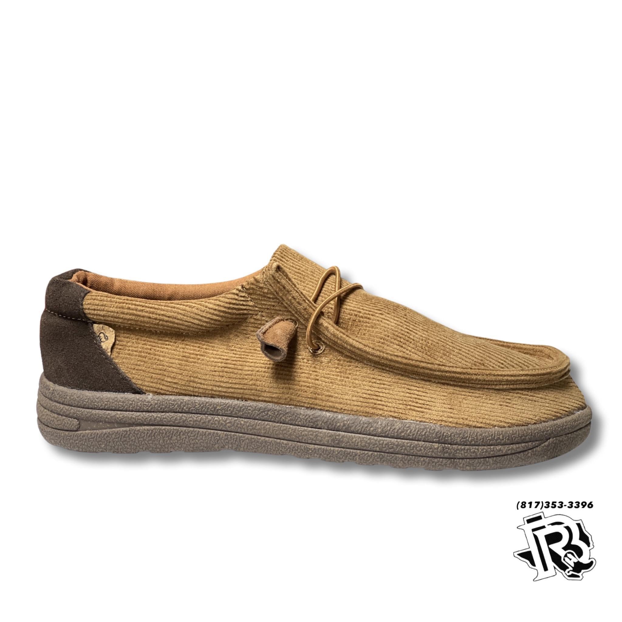 “ PAUL “ | Chestnut Corduroy Men Casual Canvas Shoes EM2035