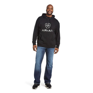 MEN'S ARIAT ROUGHGRAIN LOGO BLACK (10033134)