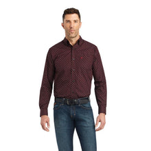 Load image into Gallery viewer, Mens ariat wesson fitted long sleeve shirt rio red |10042262