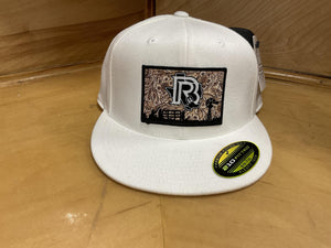 BR TOOLED LEATHER EDITION WHITE FITTED CAP