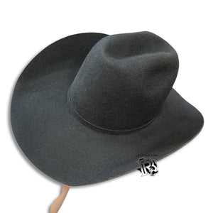 “ Joel “ | MEN WOOL COWBOY HAT BLACK OPEN CROWN