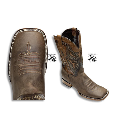 “ Cole “ | Men Western Square Toe Brown Leather
