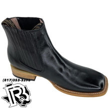 Load image into Gallery viewer, BLACK SQUARE TOE | COWBOY RIDING BOOTS