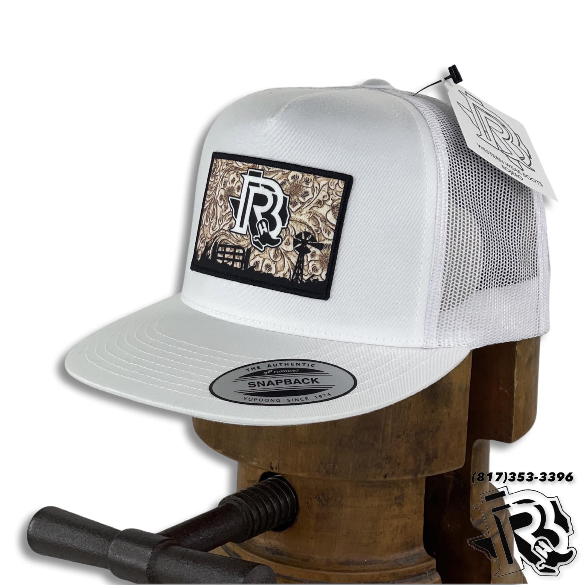TOOLED LEATHER EDITION | BR CAP WHITE/WHITE