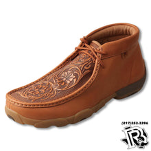 Load image into Gallery viewer, TWISTED X | Men Driving Moccasins Tan/Tooled LEATHER SHOES MDM0061