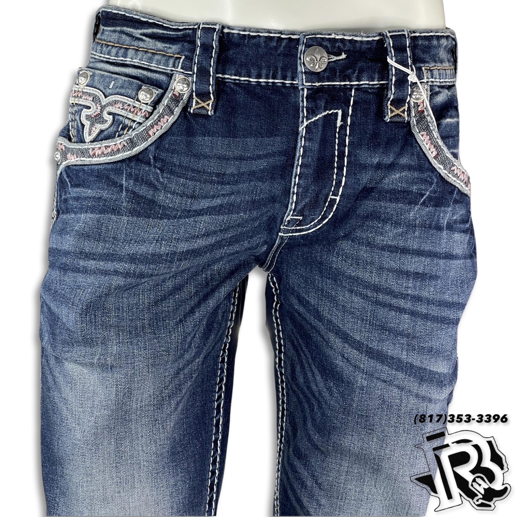 SLIM STRAIGHT | ROCK REVIVAL JEAN DARK WASH