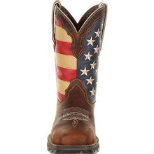 Load image into Gallery viewer, WORK BOOT (NO STEEL TOE) | DURANGO® WOMEN PATRIOTIC FLAG WORK BOOT  DRD0234