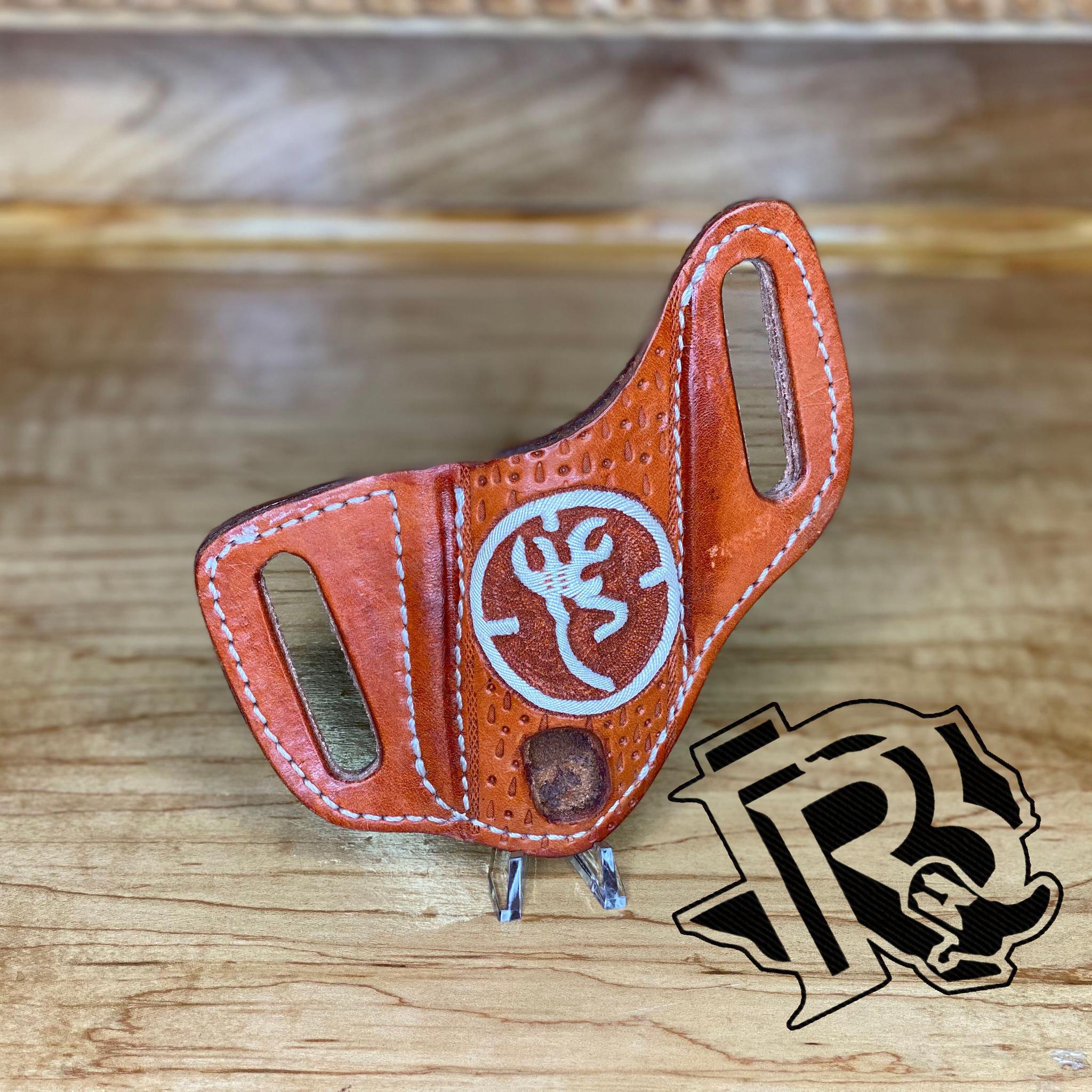KNIFE SHEATH / HOLSTER HANDMADE COGNAC