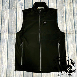 “ Dominic “ | ARIAT MEN WESTERN BLACK VEST SOFTSHELL 10028321