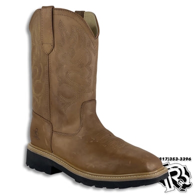 NO STEEL TOE | LIGHT BROWN SQUARE TOE MEN WESTERN WORK BOOTS  STYLE: 902