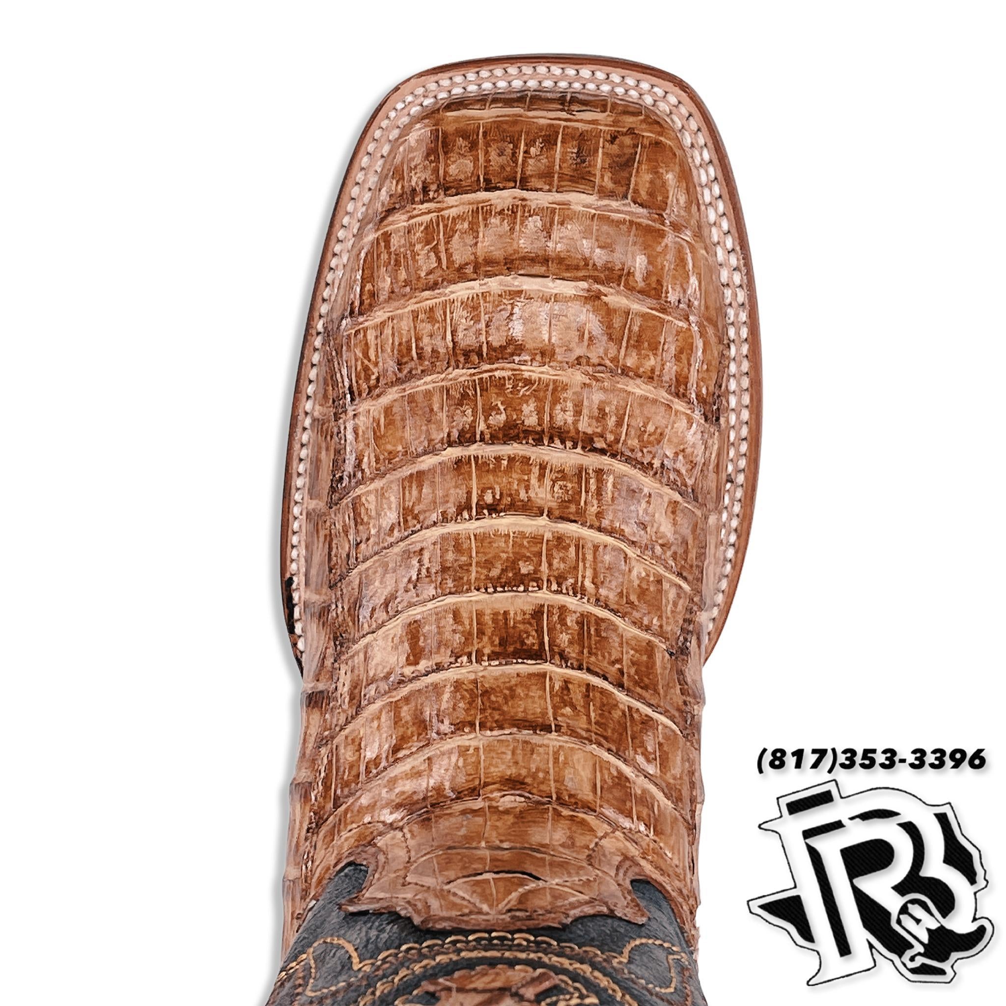 CAIMAN TAN MEN’S WESTERN WEAR BOOT ARANGO