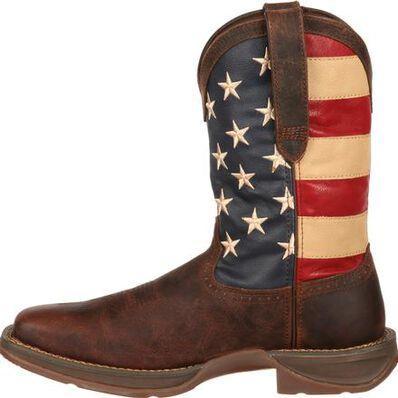 DURANGO NO STEEL | USA FLAG MEN WESTERN WORK BOOTS Db5554