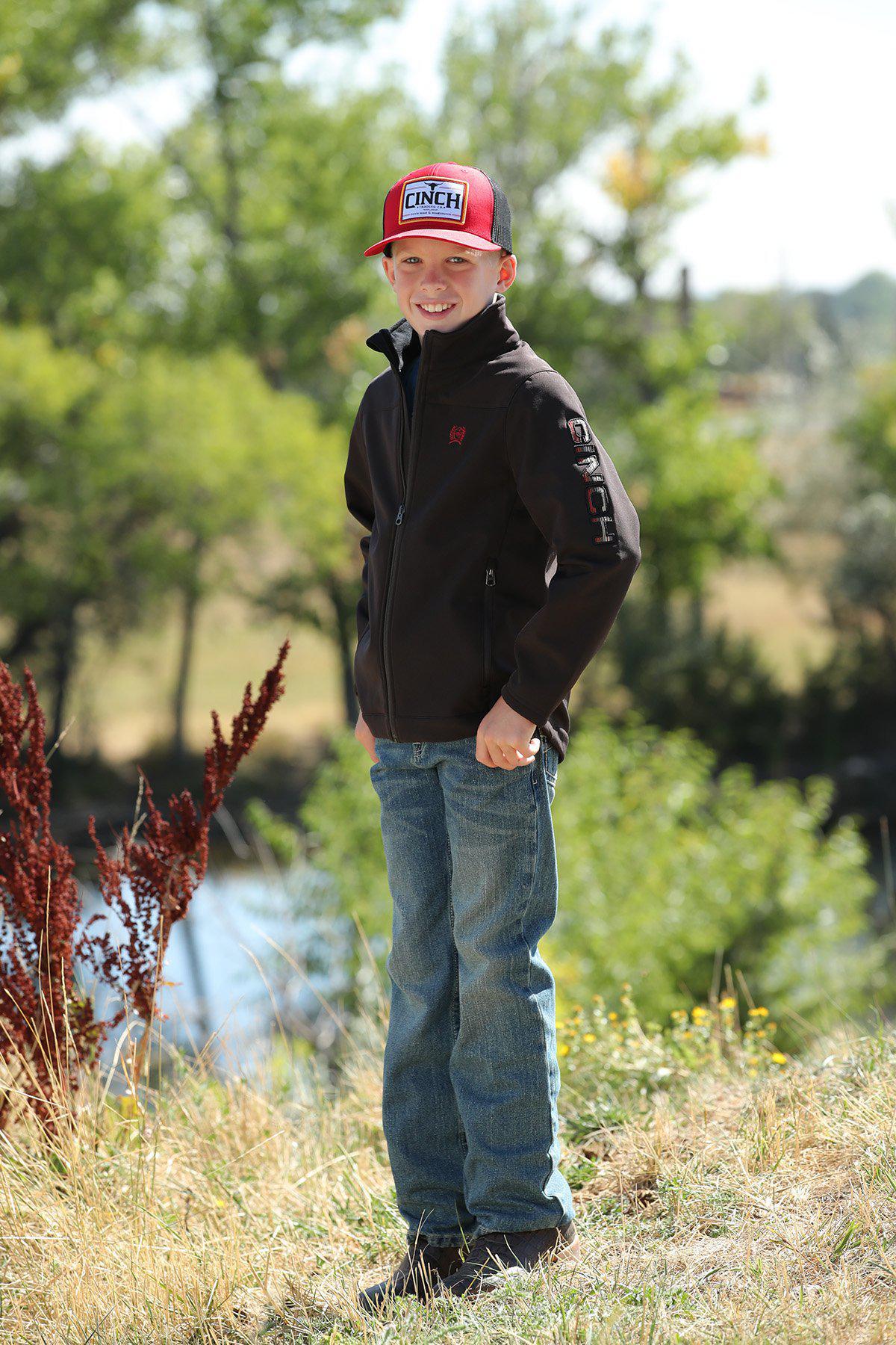 BOY'S BONDED JACKET - BROWN  |MWJ5070003