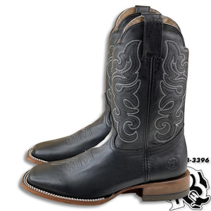 Leather Square Toe | Black Men Square Toe Boot