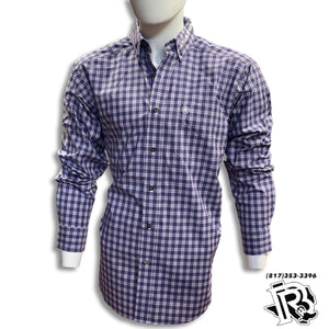 “ Asher “ | ARIAT MEN SHIRT LONG SLEEVE PURPLE 10040572