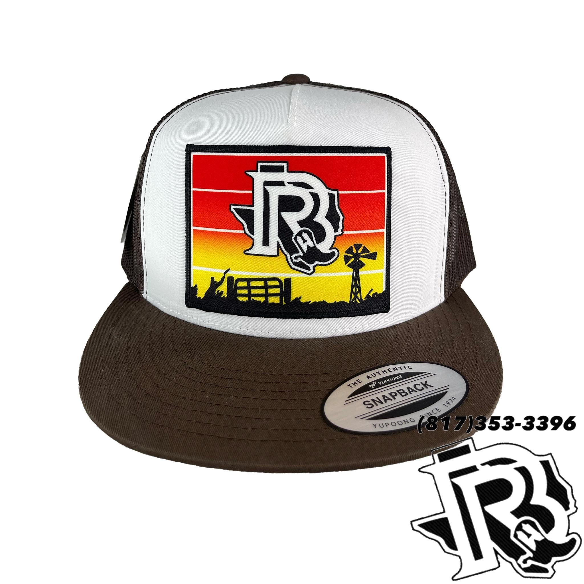BR CAPS | COWBOY SUNSET BROWN/WHITE/BROWN