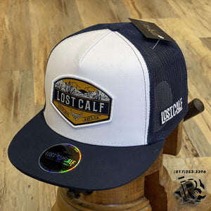 “ Nathan “ | MEN CAP PATCH NAVY WHITE LOST CALF