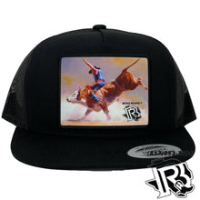 Load image into Gallery viewer, “ BUCKING BULL “ | BR CAPS BLACK/BLACK