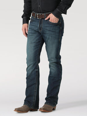MENS ROCK 47 BY WRANGLER SLIM FIT BOOTCUT JEANS URBANDALE |112317763