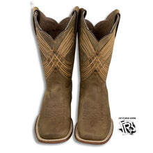 Load image into Gallery viewer, DARK BROWN | MEN SQUARE TOE WESTERN COWBOY BOOTS