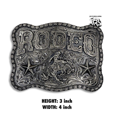 “ Rodeo Silver “ | MEN WESTERN BELT BUCKLE SQUARE