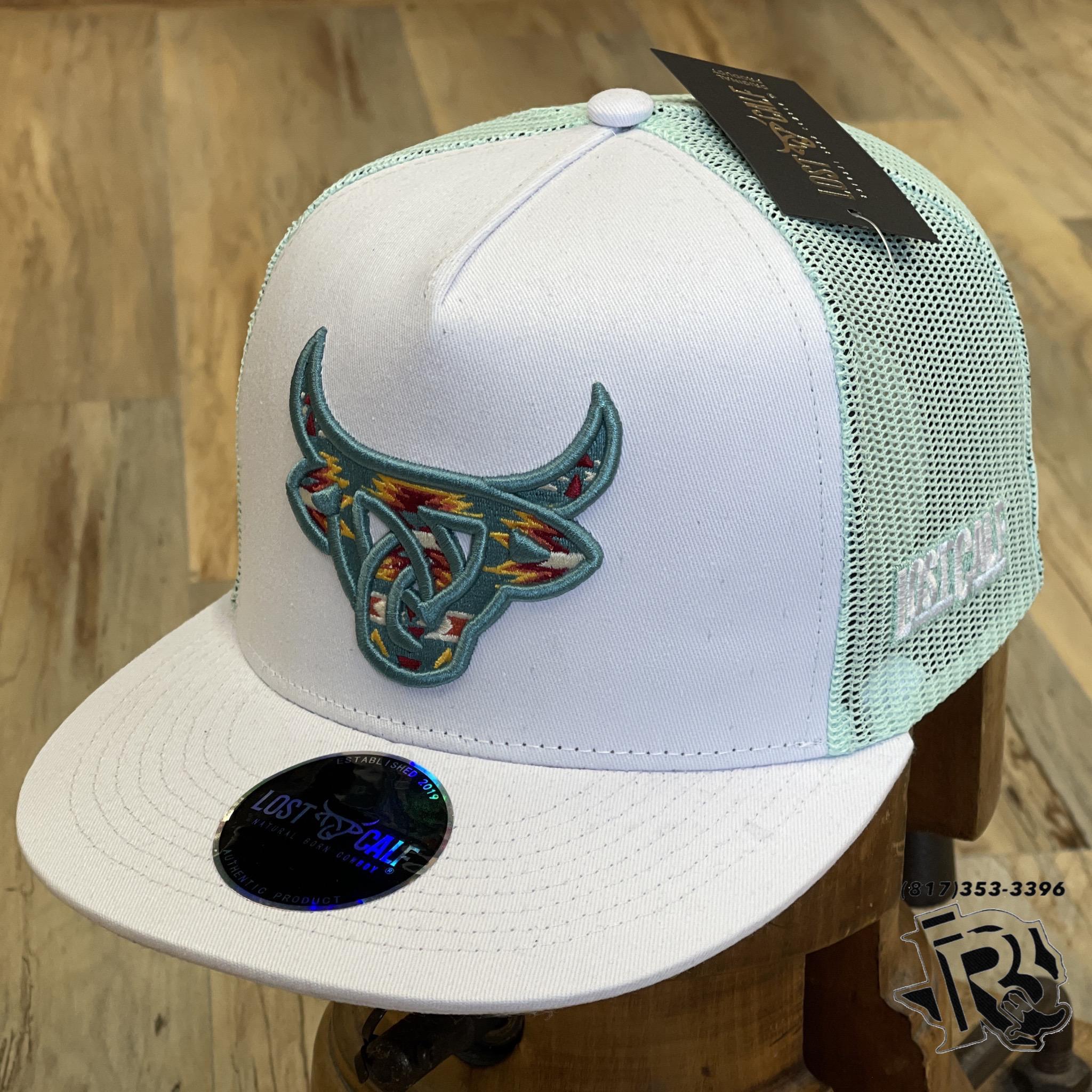 “ William “ | MEN CAP BULL HEAD WHITE MINT  LOST CALF