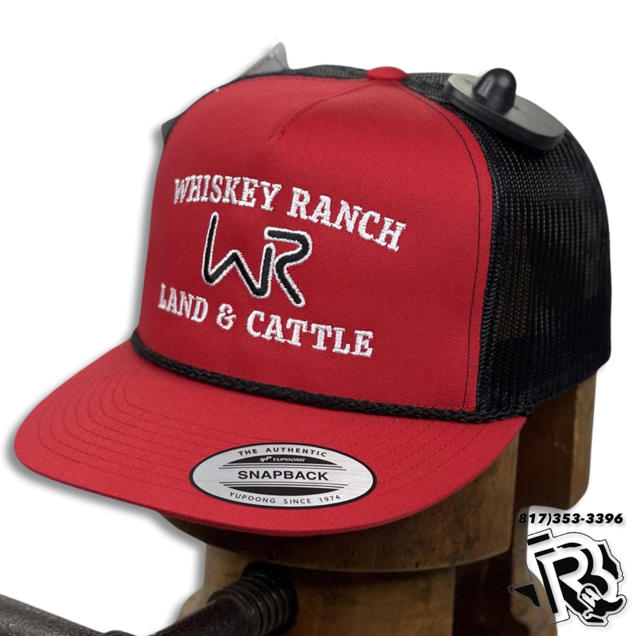WHISKEY BENT CAPS | “ WAYLON “ RED BLACK