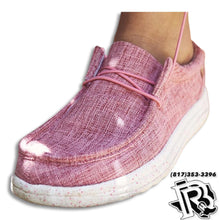 Load image into Gallery viewer, “ PAULA “ | WOMEN CASUAL CANVAS SHOE PINK