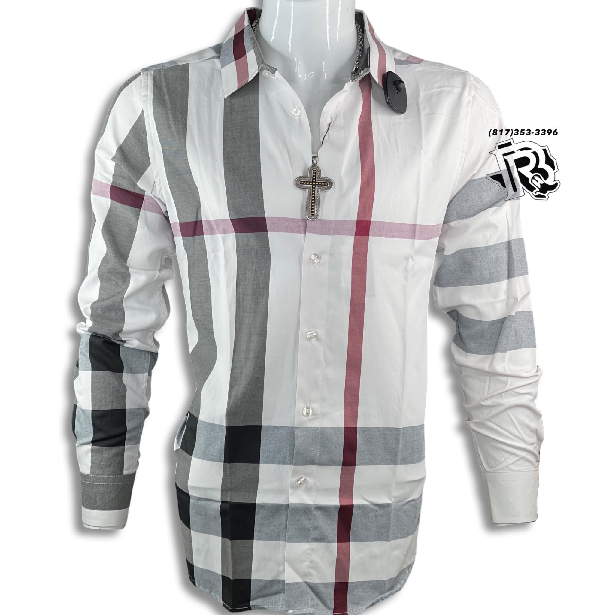 “ TOM “ | MEN LONG SLEEVE WESTERN SHIRT WHITE