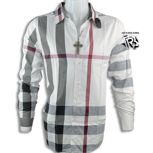 “ TOM “ | MEN LONG SLEEVE WESTERN SHIRT WHITE