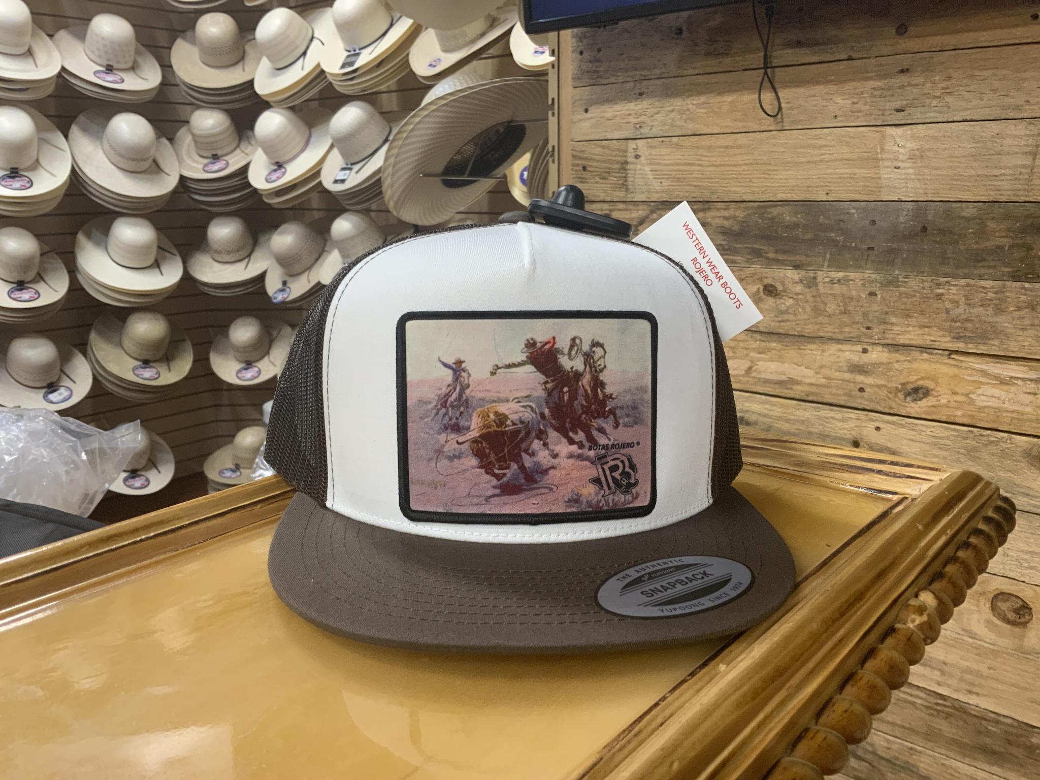 ROPING CAP BROWN/WHITE/BROWN