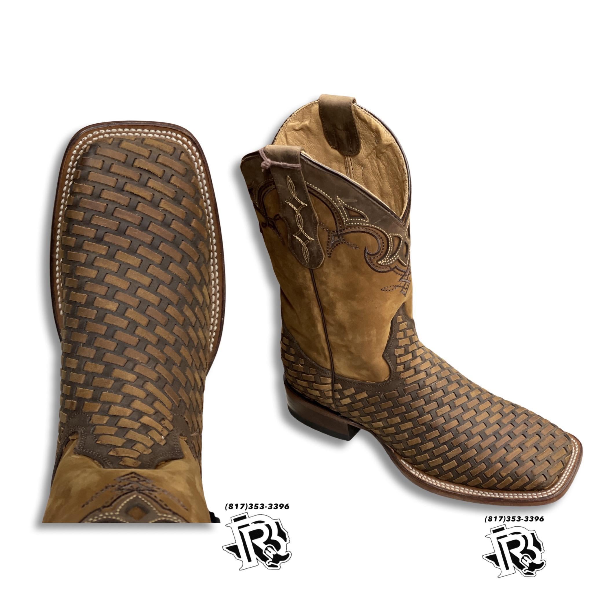 “ Raylan “ | MEN WESTERN BOOTS TAN SQUARE TOE