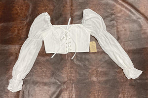Liz white top