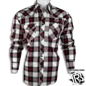 SQUARE PATTERN | MEN WESTERN WRANGLER SHIRT LONG SLEEVE