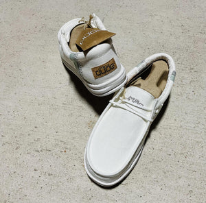 MENS HEY DUDE WALLY LINEN NATURAL WHITE | 110790160