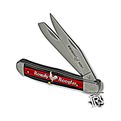 “ Rowdy Rooster “ | WHISKEY BENT POCKET WESTERN KNIFE WB11-33