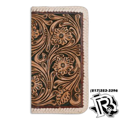 RANGER BELT COMPANY | WALLET TOOLED LEATHER WITH BUCKSTITCH