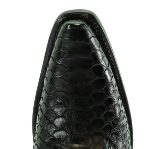 Women's Corral Black Python Full Exotic Tall Top Boots (A4069)