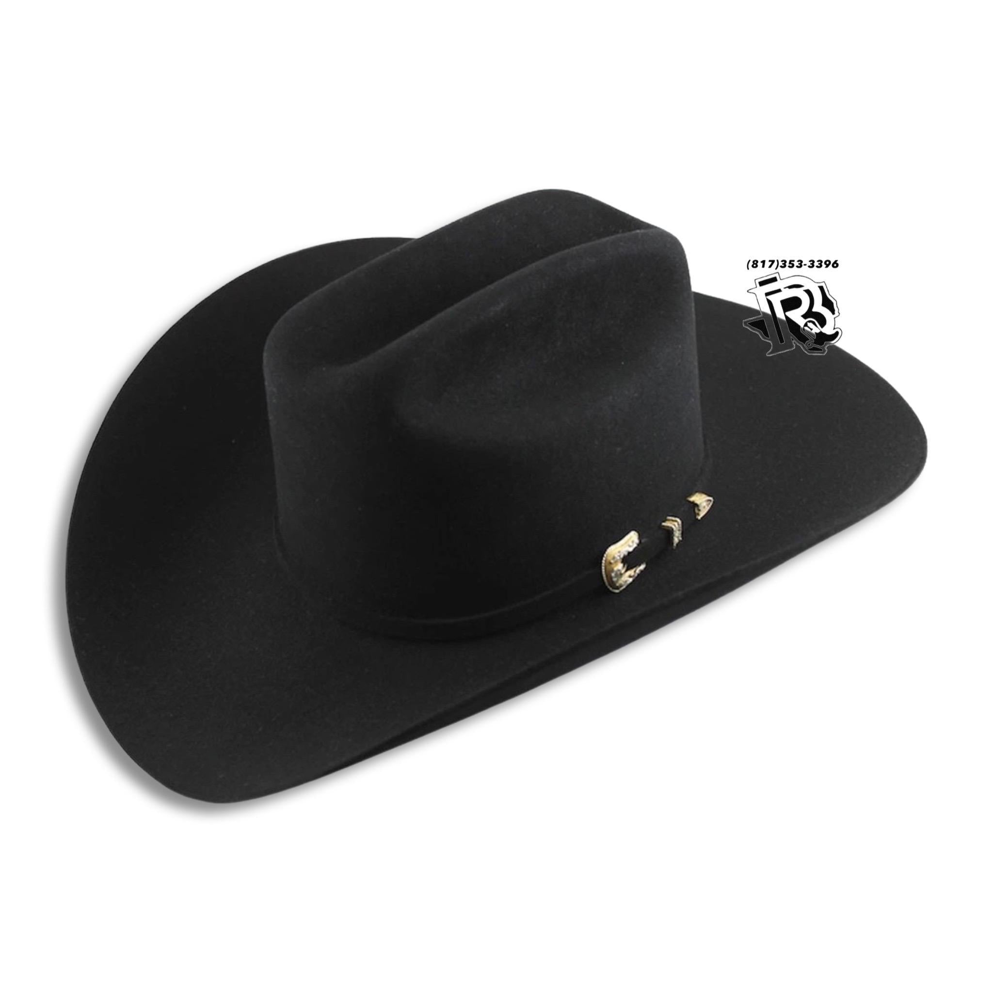6X BLACK “ EL VALIENTE “ | STESTON FELT COWBOY HAT
