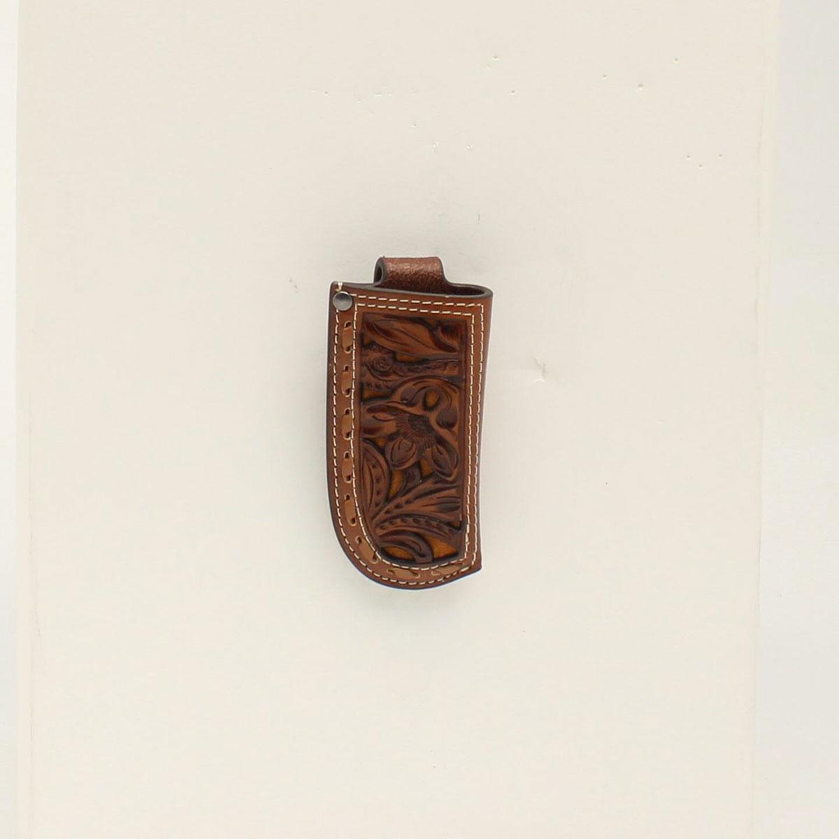 KNIFE SHEATH PIERCED BUCK LACE EDGE BROWN 1805808