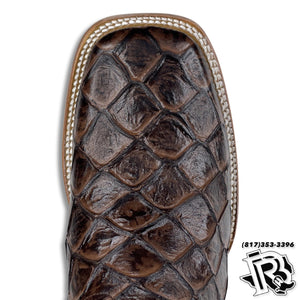 FISH CAFE PRINT | MEN SQUARE TOE WESTERN COWBOY BOOTS