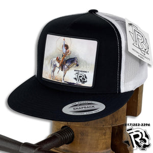 ROPING EDITION : BY BR CAP BLACK/WHITE