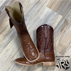 “ JAMES “ | MEN WESTERN BOOTS BRANDY SQUARE TOE